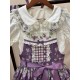 Twilight Crush Grape Pastoral Song Skirt Salopette JSKs(Reservation/3 Colours/Full Payment Without Shipping)